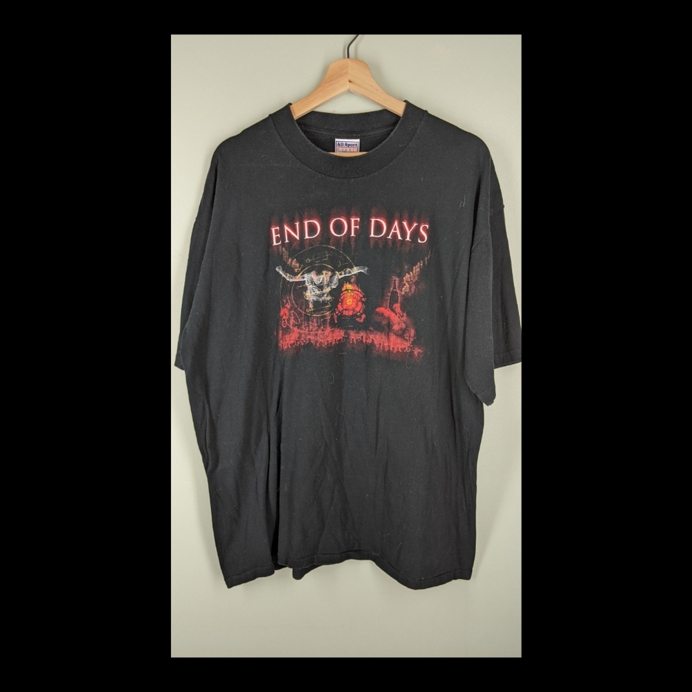 Vintage 1999 End of Days movie promo tee